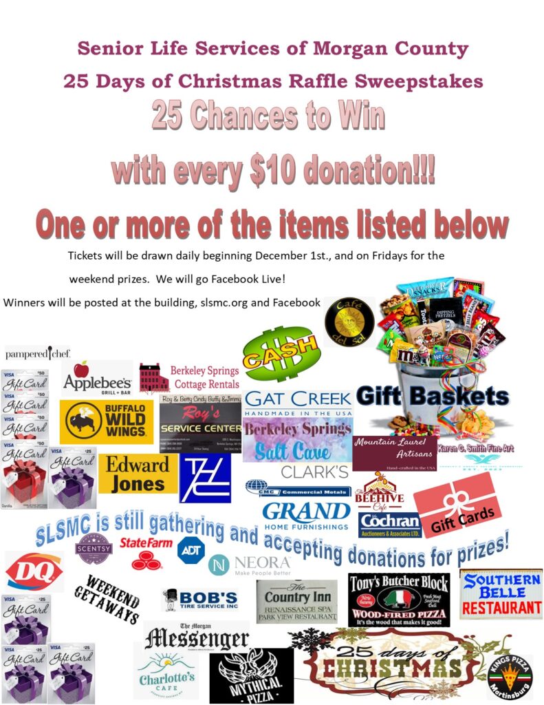 25 Days of Christmas Prizes Flyer